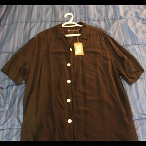 Black button down fancy shirt